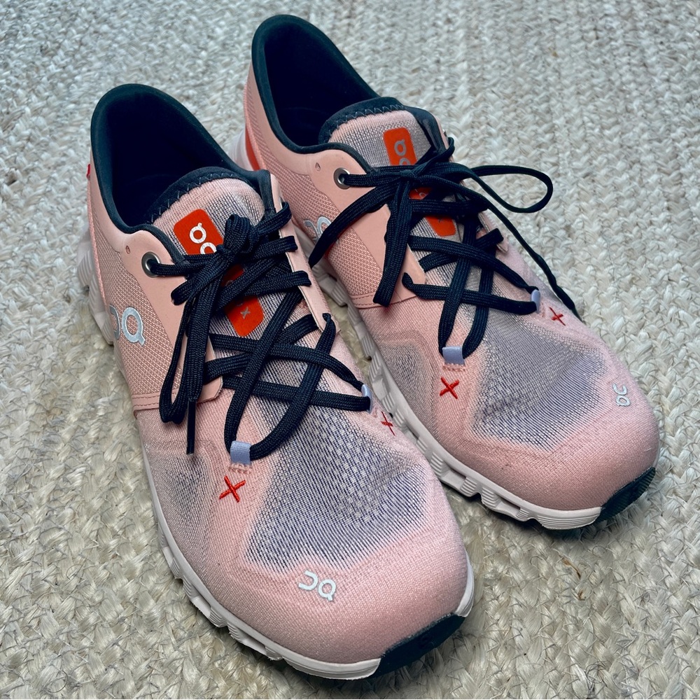 On Cloud X 3 Running Shoes - Women’s - Rose/Sand Size 9.5